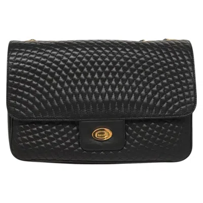 Pre-owned Bally Leather Shoulder Bag () In Black