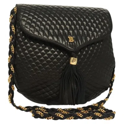 Pre-owned Bally Leather Shoulder Bag () In Black