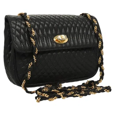 Pre-owned Bally Leather Shoulder Bag () In Black
