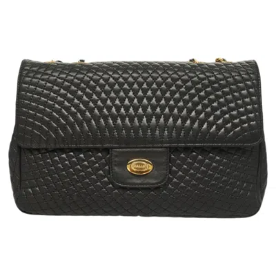 Pre-owned Bally Leather Shoulder Bag () In Black