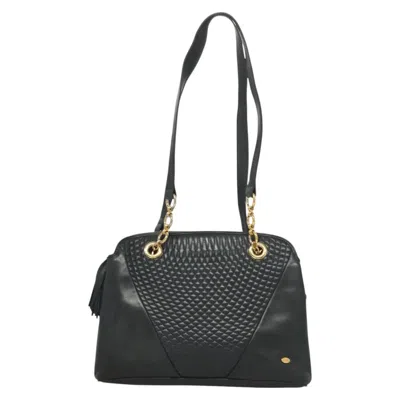 Pre-owned Bally Leather Shoulder Bag () In Black