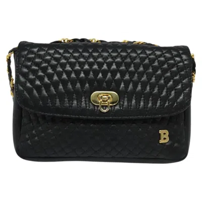 Pre-owned Bally Leather Shoulder Bag () In Black
