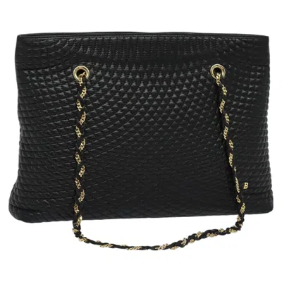 Pre-owned Bally Leather Shoulder Bag () In Black