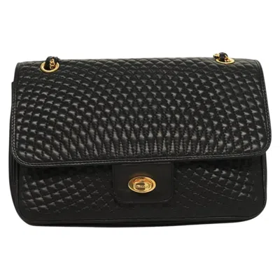 Pre-owned Bally Leather Shoulder Bag () In Black