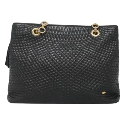 Pre-owned Bally Leather Shoulder Bag () In Black
