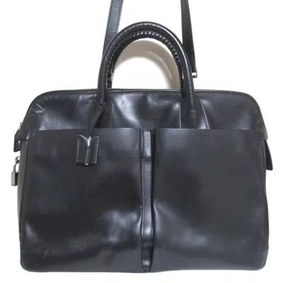 Pre-owned Bally Leather Shoulder Bag () In Black