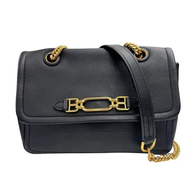 Pre-owned Bally Leather Shoulder Bag () In Black