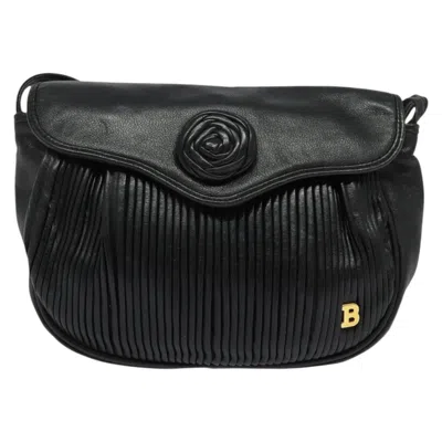 Pre-owned Bally Leather Shoulder Bag () In Black
