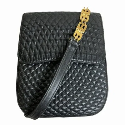 Pre-owned Bally Leather Shoulder Bag () In Black