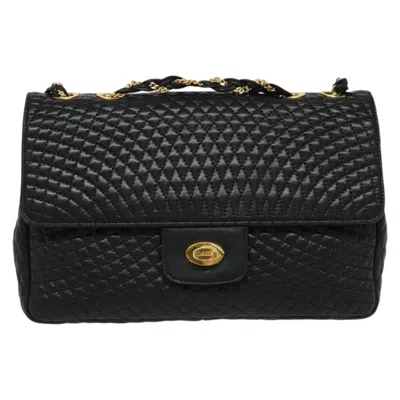 Pre-owned Bally Leather Shoulder Bag () In Black
