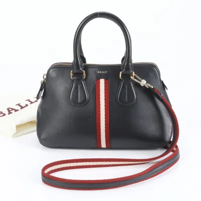 Pre-owned Bally Leather Shoulder Bag () In Black