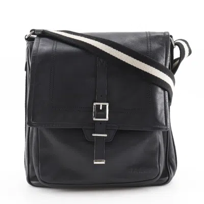 Pre-owned Bally Leather Shoulder Bag () In Black