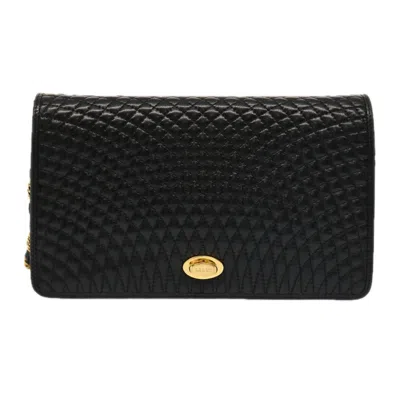 Pre-owned Bally Leather Shoulder Bag () In Black