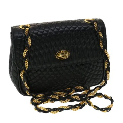 Pre-owned Bally Leather Shoulder Bag () In Black