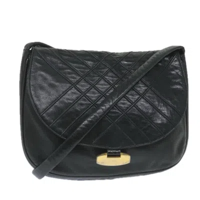 Pre-owned Bally Leather Shoulder Bag () In Black