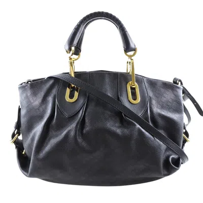 Pre-owned Bally Leather Shoulder Bag () In Black
