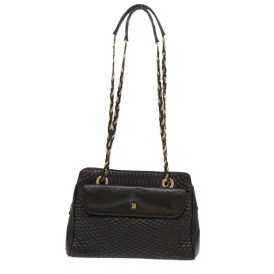 Pre-owned Bally Leather Shoulder Bag () In Black