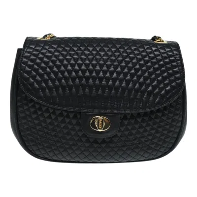 Pre-owned Bally Leather Shoulder Bag () In Black