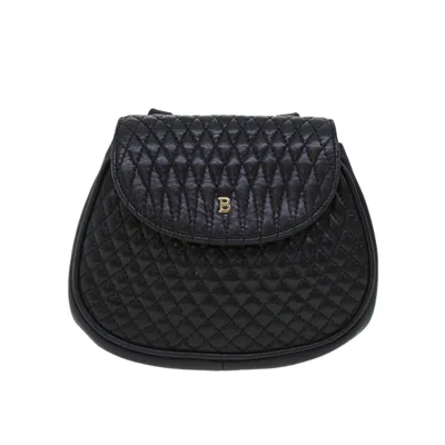 Pre-owned Bally Leather Shoulder Bag () In Black