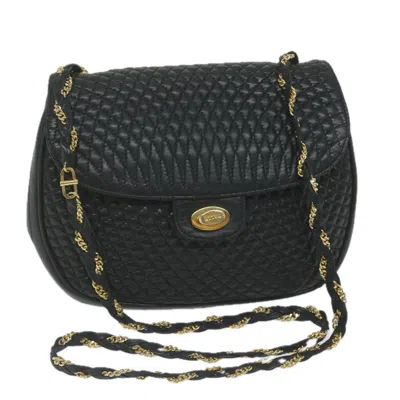 Pre-owned Bally Leather Shoulder Bag () In Black