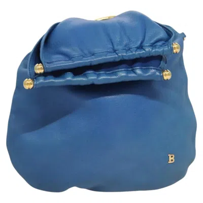 Pre-owned Bally Leather Shoulder Bag () In Blue