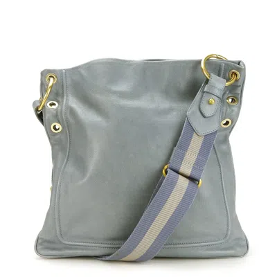 Pre-owned Bally Leather Shoulder Bag () In Blue