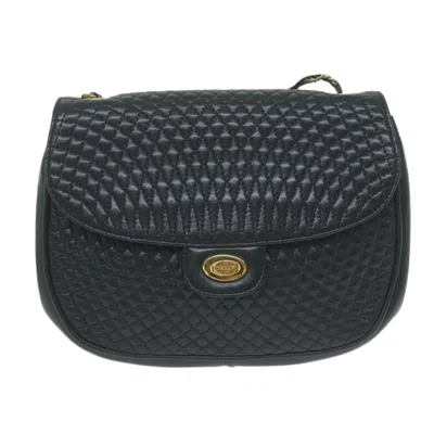 Pre-owned Bally Leather Shoulder Bag () In Blue