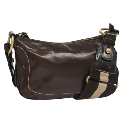 Pre-owned Bally Leather Shoulder Bag () In Brown
