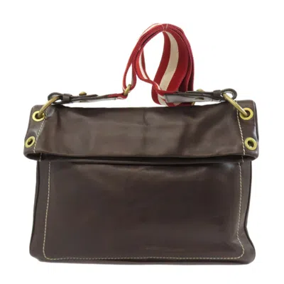Pre-owned Bally Leather Shoulder Bag () In Brown