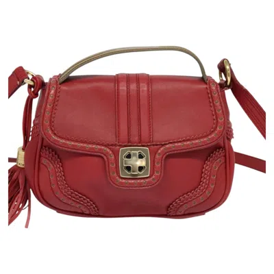 Pre-owned Bally Leather Shoulder Bag () In Red