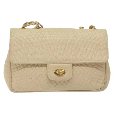 Pre-owned Bally Leather Shoulder Bag () In Sand
