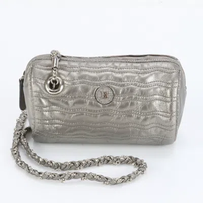 Pre-owned Bally Leather Shoulder Bag () In Silver