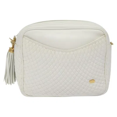 Pre-owned Bally Leather Shoulder Bag () In White