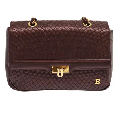 Pre-owned Bally Leather Shoulder Bag () In White