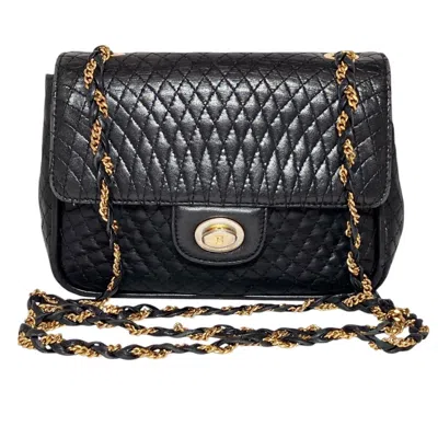 Pre-owned Bally Leather Shoulder Bag () In Black