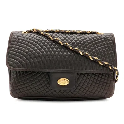 Pre-owned Bally Leather Shoulder Bag () In Black