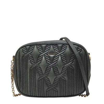 Pre-owned Bally Leather Shoulder Bag () In Black