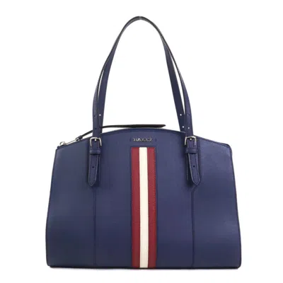 Pre-owned Bally Leather Shoulder Bag () In Blue