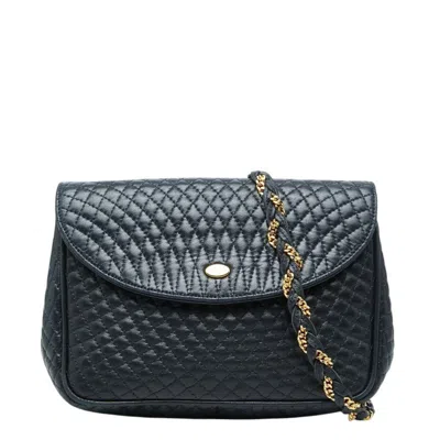 Pre-owned Bally Leather Shoulder Bag () In Blue