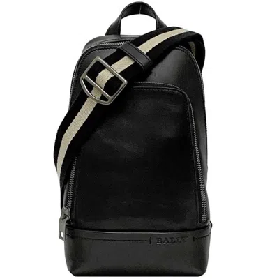 Pre-owned Bally Leather Shoulder Bag Sling Bag () In Black
