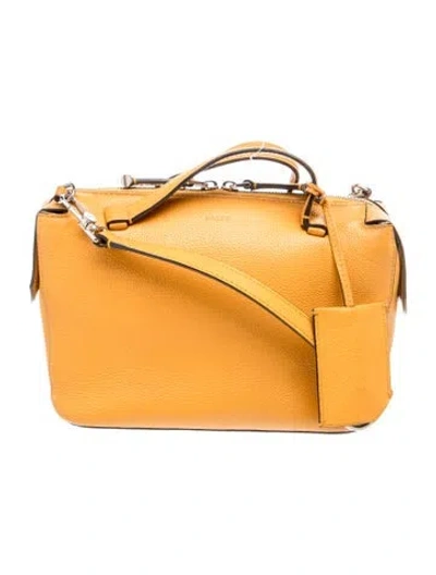 Pre-owned Bally Leather Shoulder Bag In Yellow