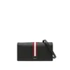 Bally Striped Crossbody Bag In Black