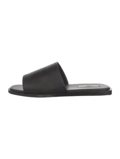 Pre-owned Bally Leather Slides In Black