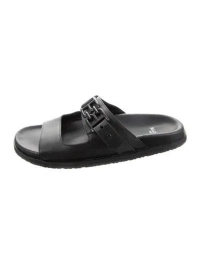 Pre-owned Bally Leather Slides In Black