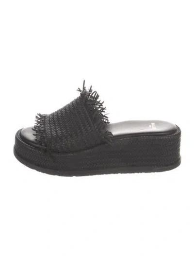 Pre-owned Bally Leather Slides In Black