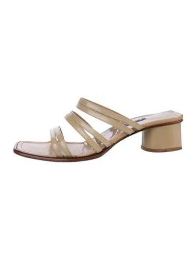 Pre-owned Bally Leather Slides In Brown