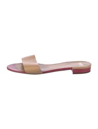 Pre-owned Bally Leather Slides In Neutral