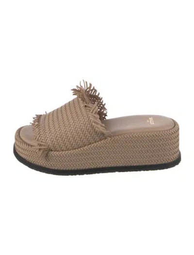 Pre-owned Bally Leather Slides In Neutrals
