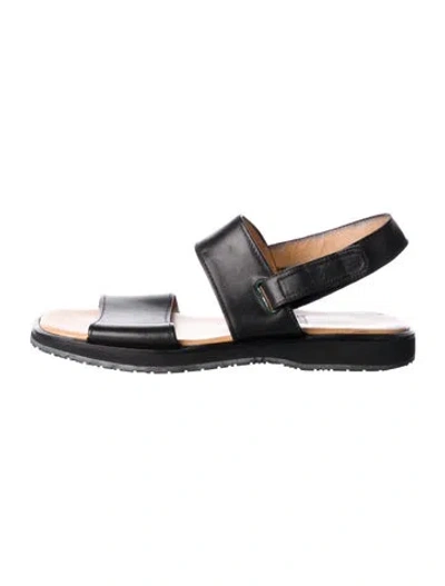 Pre-owned Bally Leather Slingback Sandals In Black