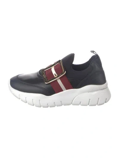 Pre-owned Bally Leather Sneakers In Black